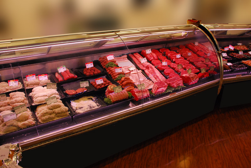 fresh meat case display lighting