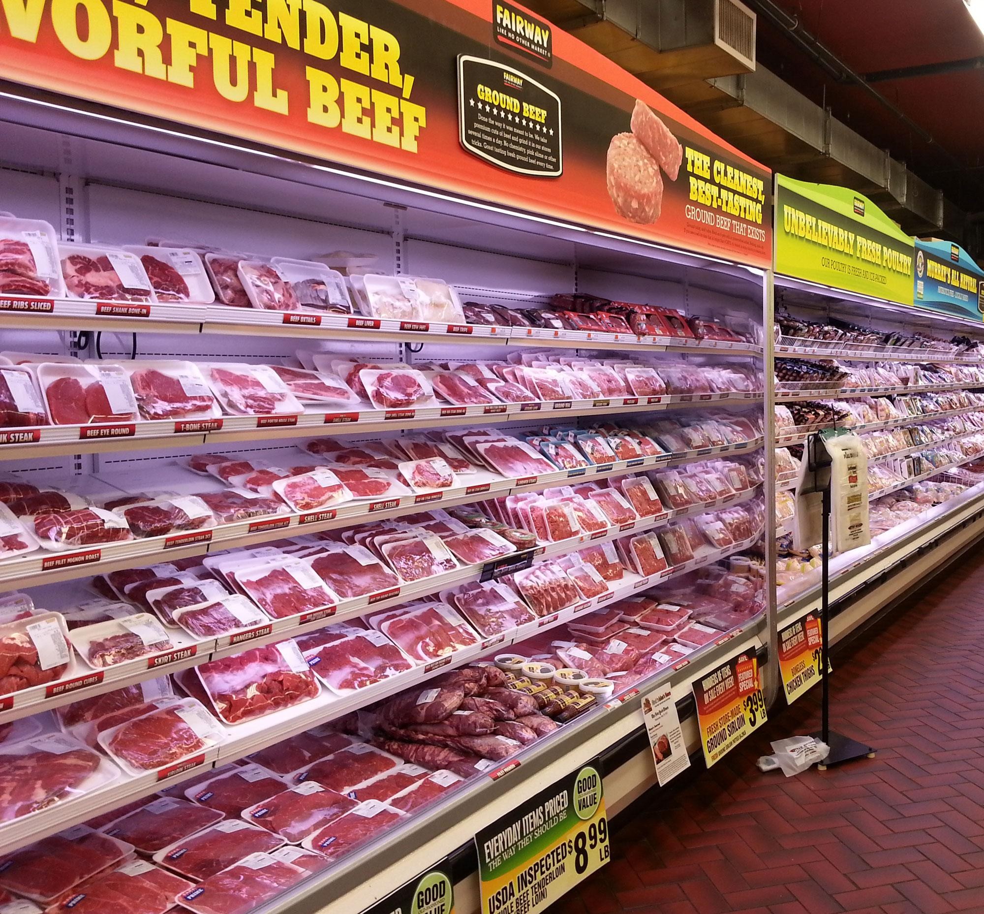 Harmful Lights Affect Packaged Meat Labels